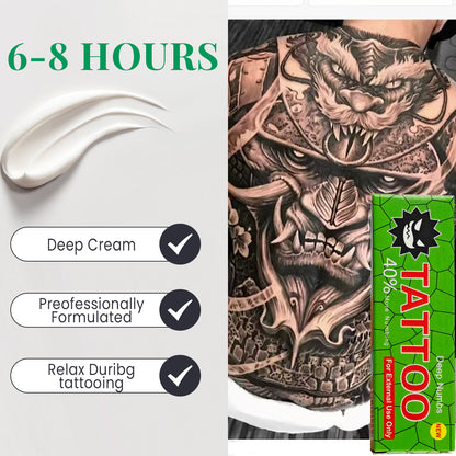 Tattoo Numbing Cream Maximum Strength Long Lasting with 5x Numbing TKTX | Laser Removal | Waxing | Eyebrow Threading | Cosmetic Cream